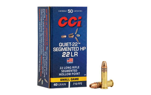 Ammunition CCI Ammunition Hunting 22LR CCI QUIET SEGMENTED 22LR 40GR HP 50